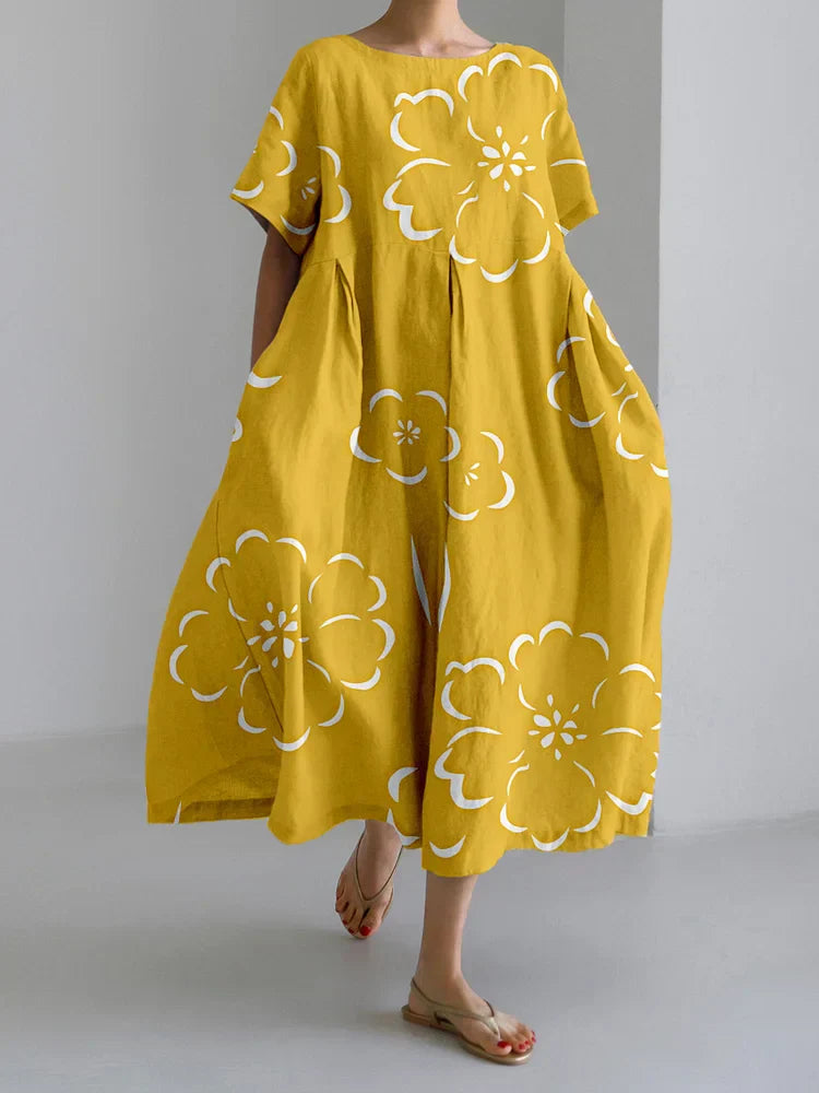 NORA - LÄSSIGES LENTEN DRUCKKLEID