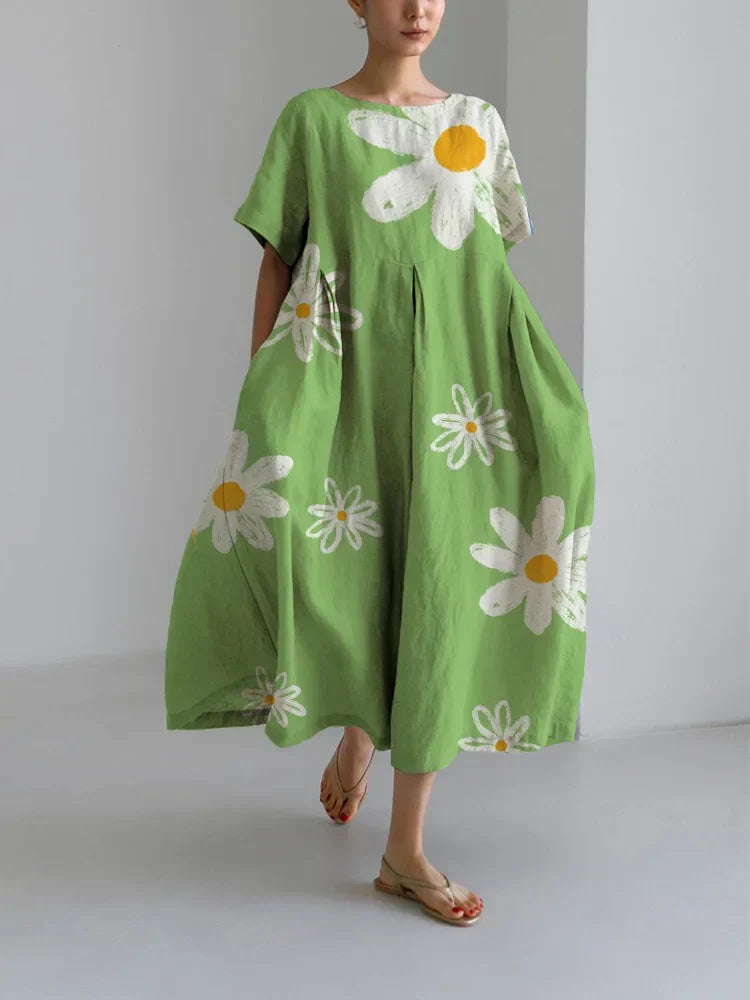 RAYA - LOOSE SOMMERKLEID MIT NATĂśRLICHEM DRUCK