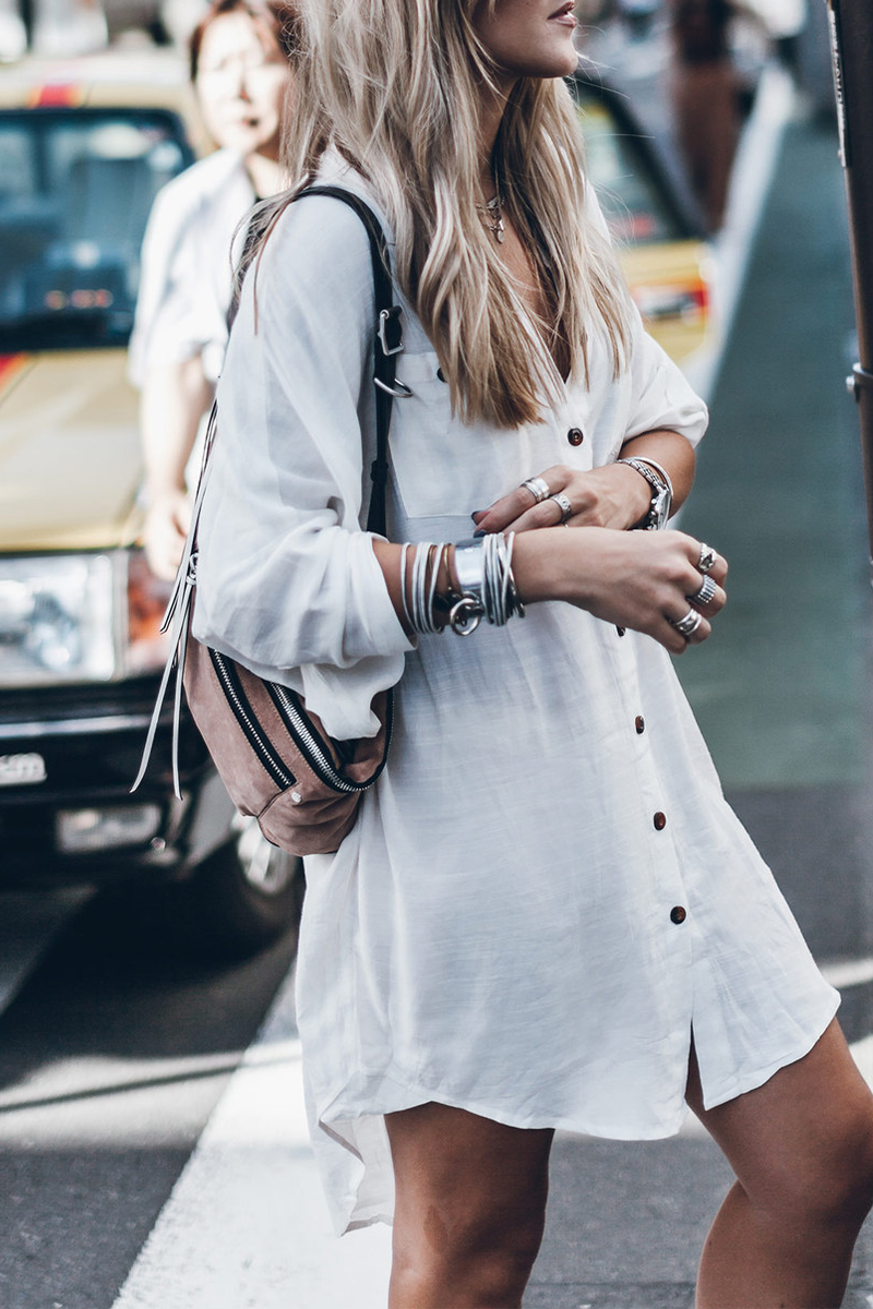 Coco - Lässiger Street Solid Knot Split Badeanzug Überwurf