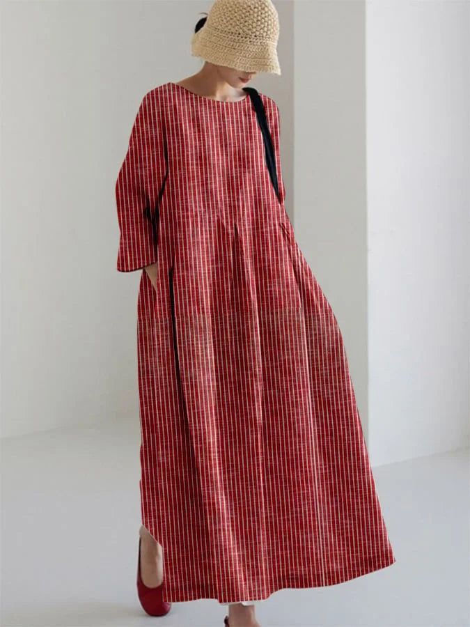 OLIVIA - RETRO STREIFEN LOSSES KLEID