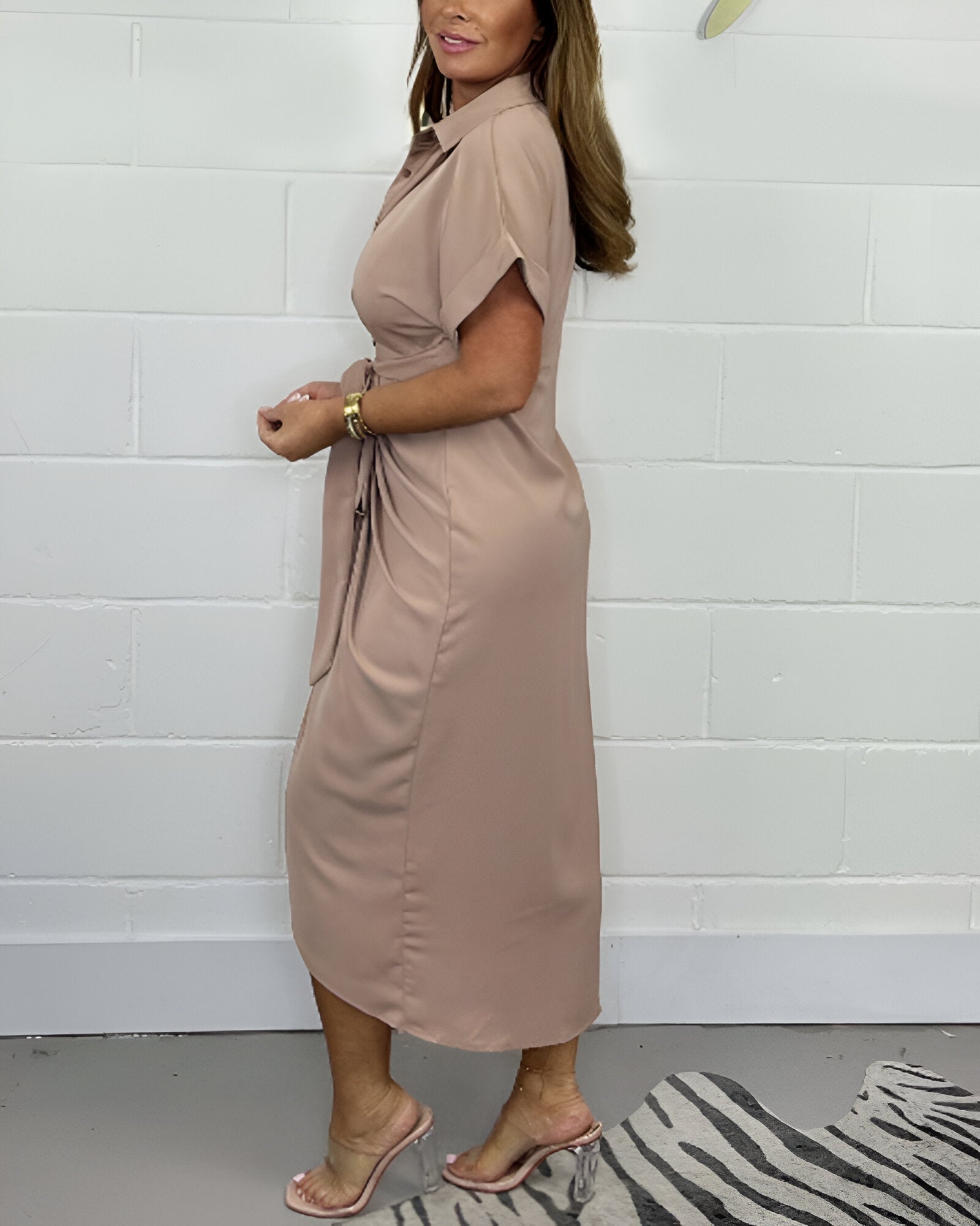 CARLA | Hemdblusen-Kleid mit Schleife für einen täglichen Eleganz