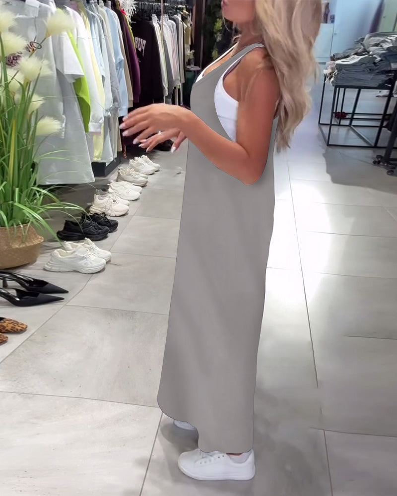 Schlankheitskleid mit Trägern Lässig