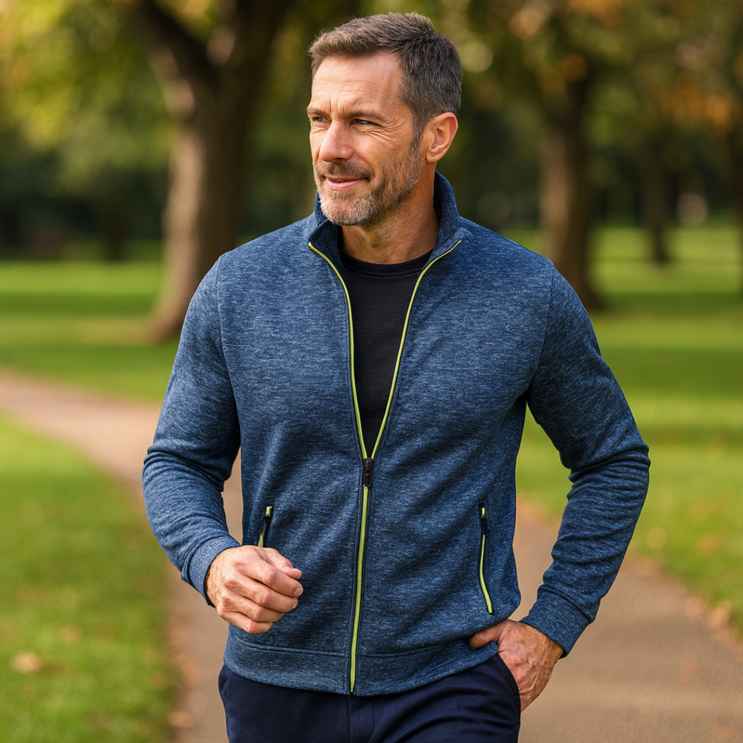 Walerian – Klassische Strickjacke mit Reißverschluss