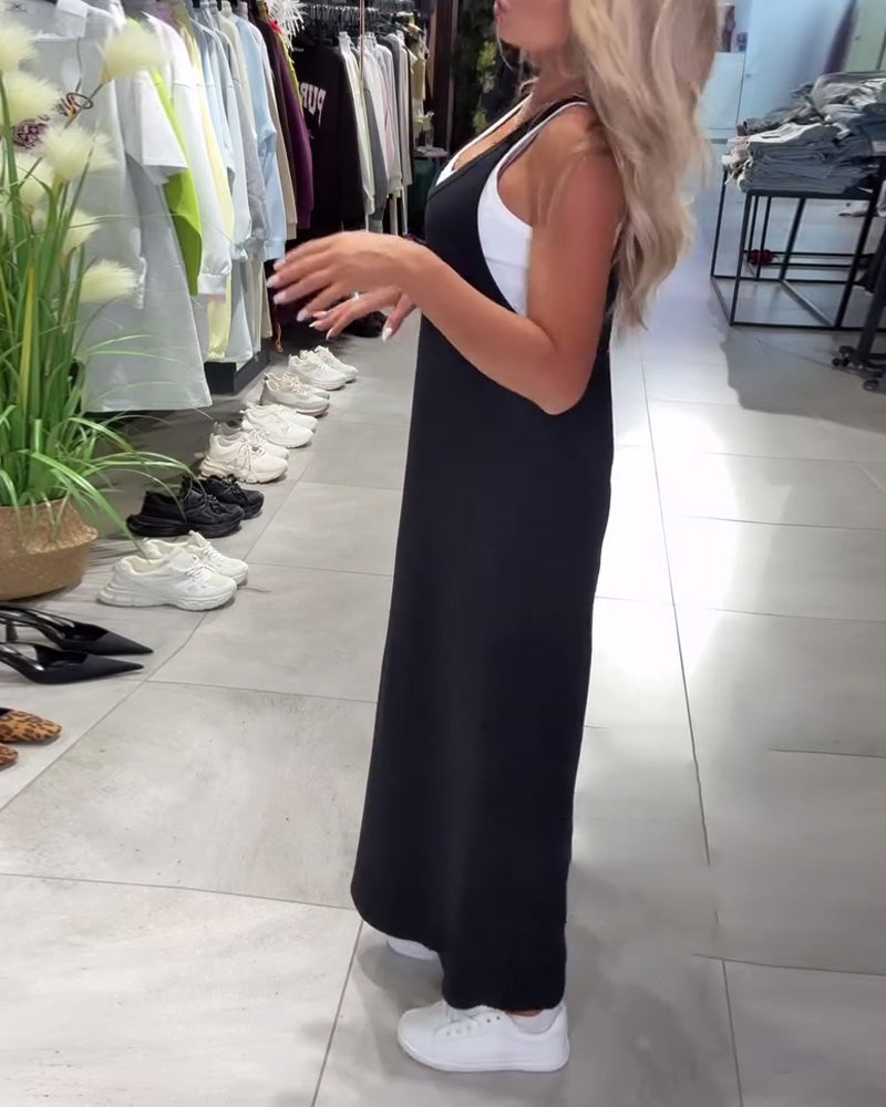 Schlankheitskleid mit Trägern Lässig