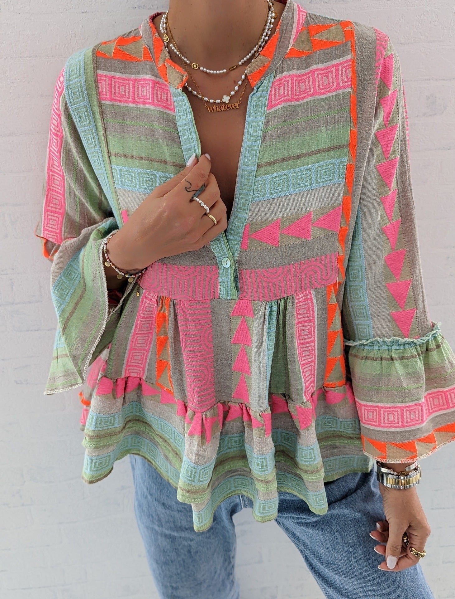 Isola - Modisches Loungewear-Top mit Rüsche