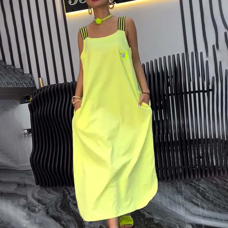 Lässiges Kleid mit abnehmbaren Trägern