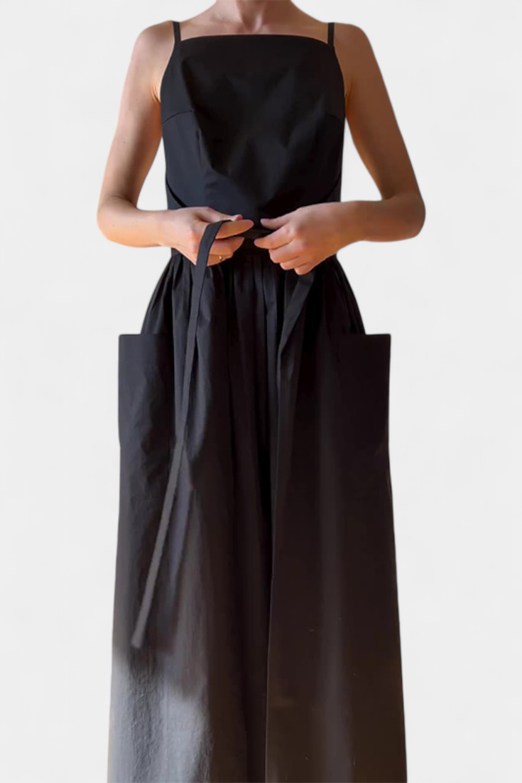 SERENA | Langes Kleid mit Verstellbaren Bändern für einen Romantischen Look und Sommerlichen Komfort