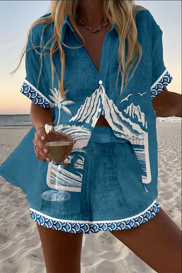 Virina™ | Kurzes Leinen-Outfit Monte Fuji