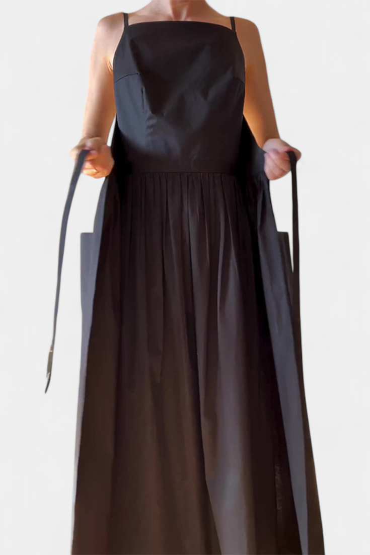 SERENA | Langes Kleid mit Verstellbaren Bändern für einen Romantischen Look und Sommerlichen Komfort