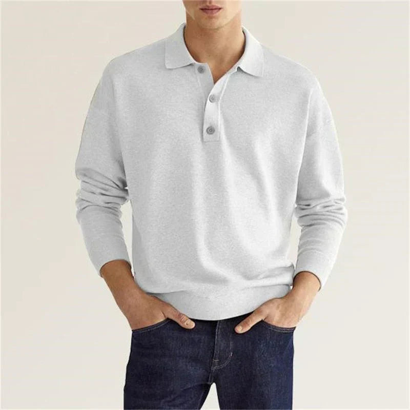 Eleganz Edge Polo | Herren Langarm-Polo