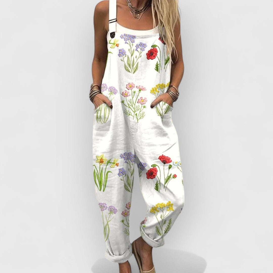 Belinda | Vintage Blumen Overall handgefertigt