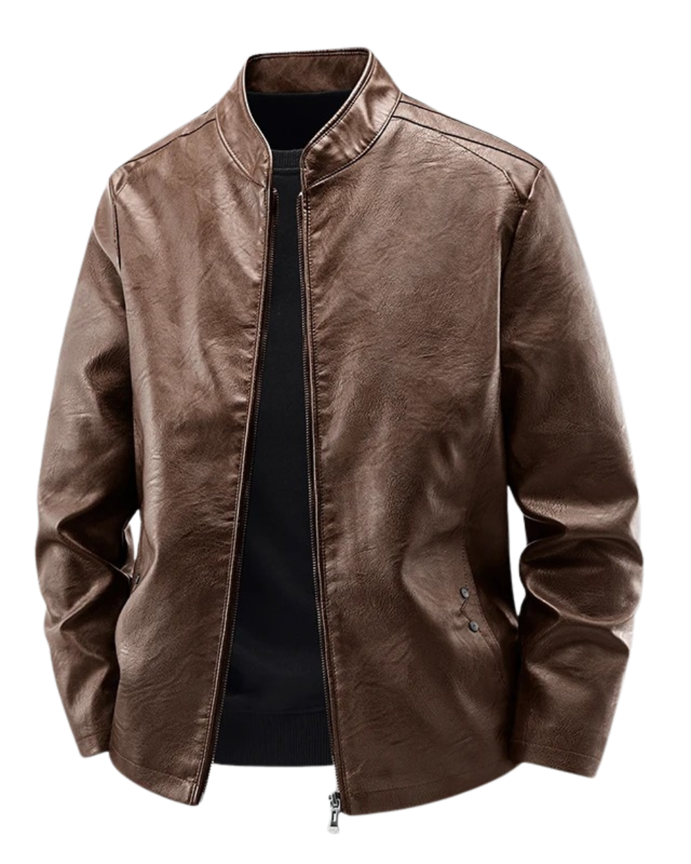 Marek™ | Leder Motorradjacke