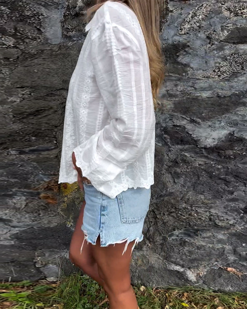 Kathlyn™ | Knopf-Down Polo-Shirt