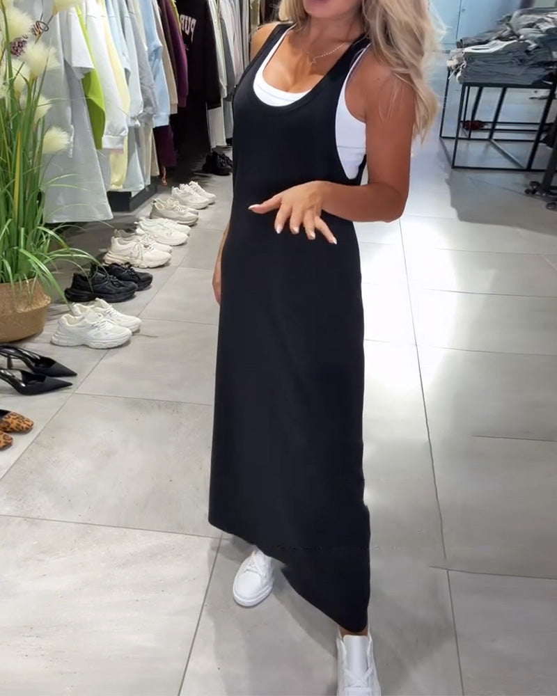 Schlankheitskleid mit Trägern Lässig