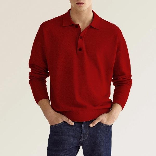 Eleganz Edge Polo | Herren Langarm-Polo