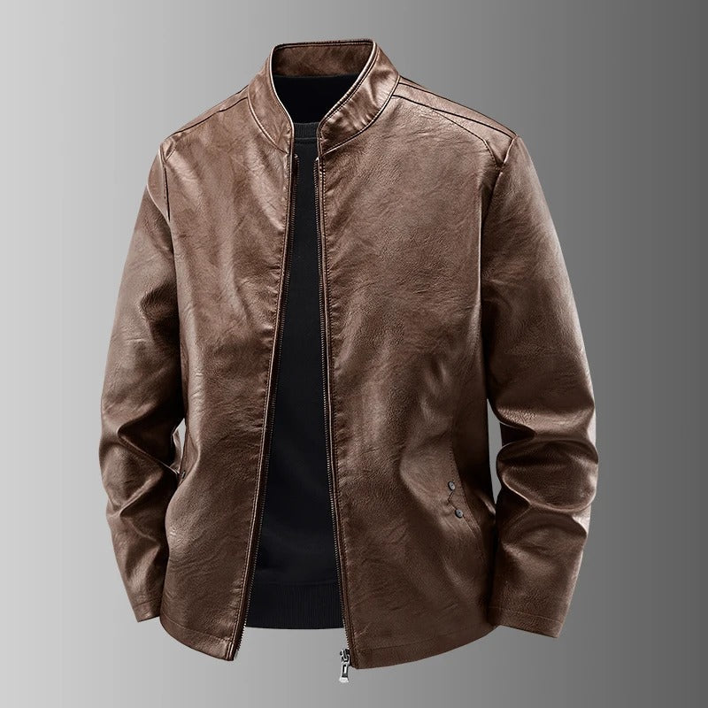 Marek™ | Leder Motorradjacke
