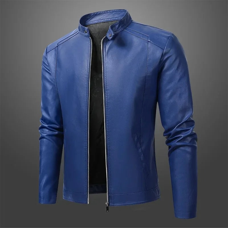 Patryk™ | Elegante Leder-Motorradjacke