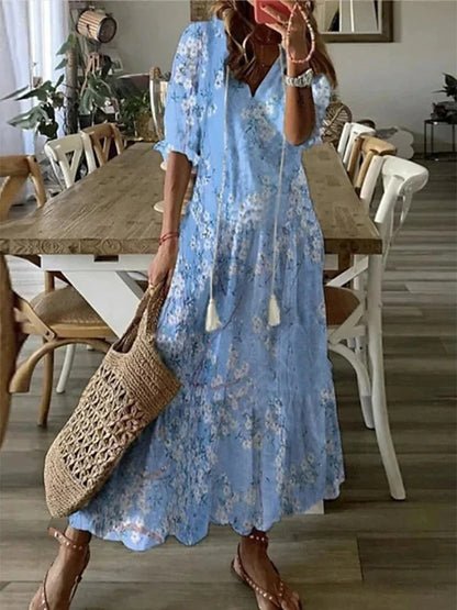 Luna | Boho Effortless Kleid mit Flatternder Passform
