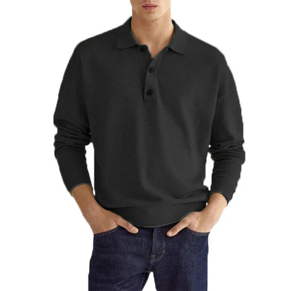 Eleganz Edge Polo | Herren Langarm-Polo