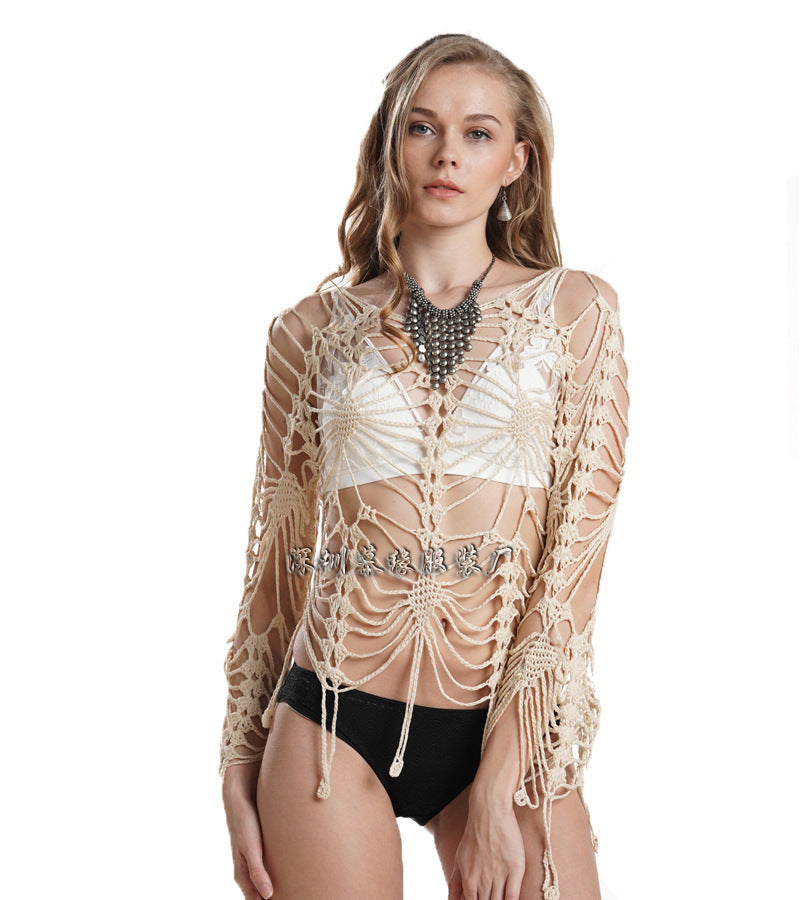 Viva - Handgehäkelter Hohl-Bikini Überwurf Sonnenschutzbekleidung