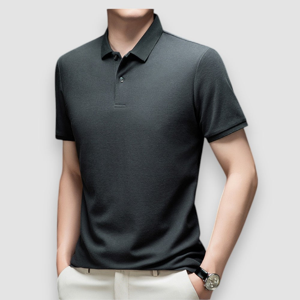 Laurent | Cotton Polo Shirt