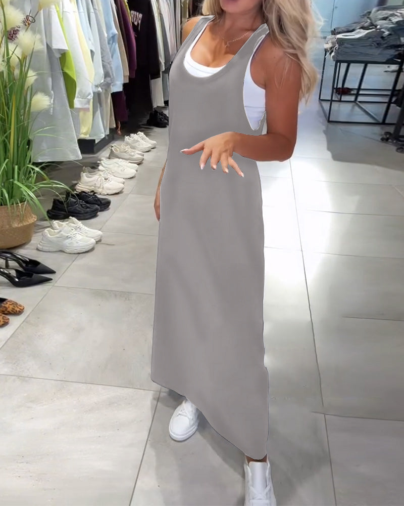 Schlankheitskleid mit Trägern Lässig