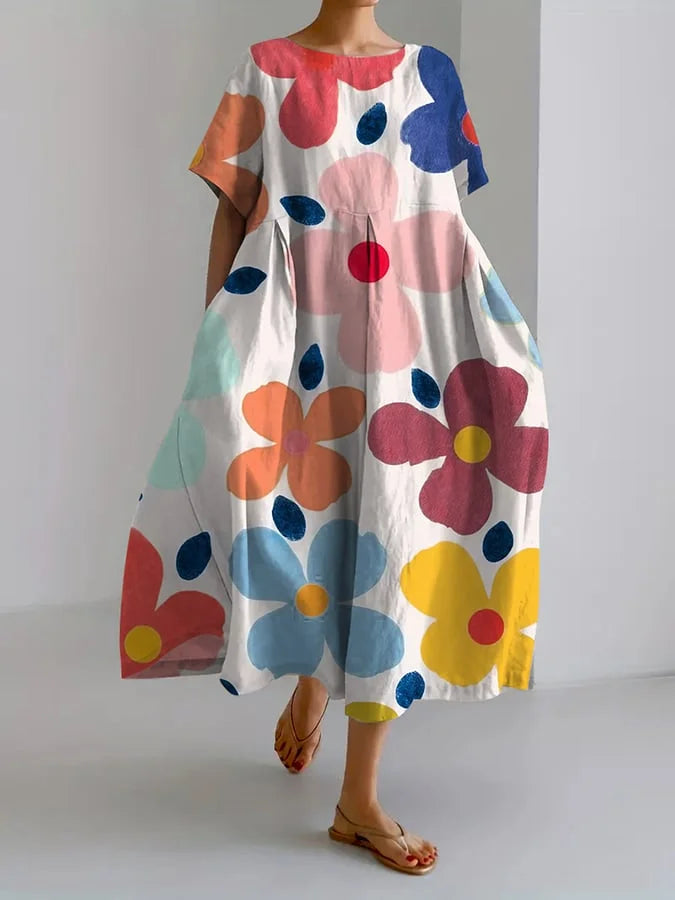 FLORENCE - BOTANISCHES BLUMENDRUCKKLEID