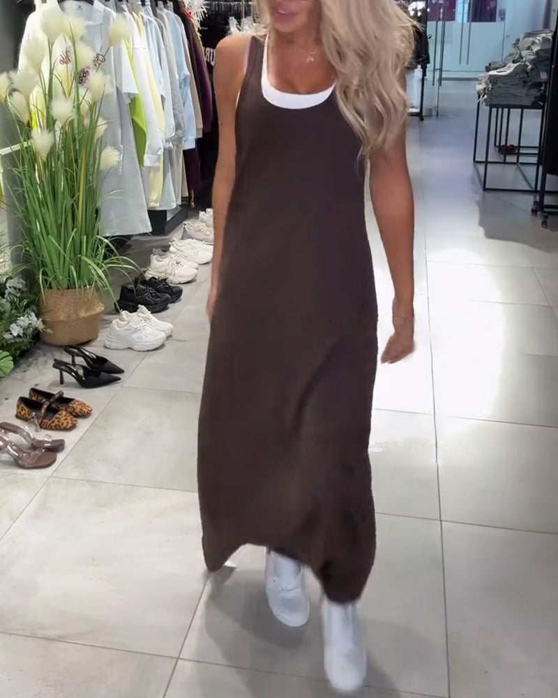 Schlankheitskleid mit Trägern Lässig