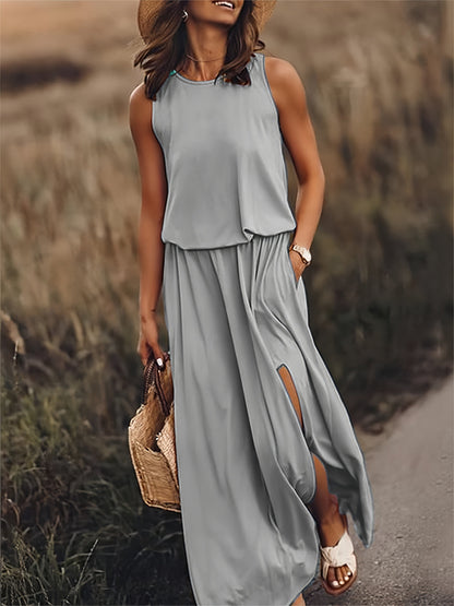 Isla - Schlichtes Boho Maxikleid aus Modal in verschiedenen Farben