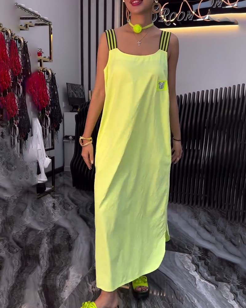 Lässiges Kleid mit abnehmbaren Trägern