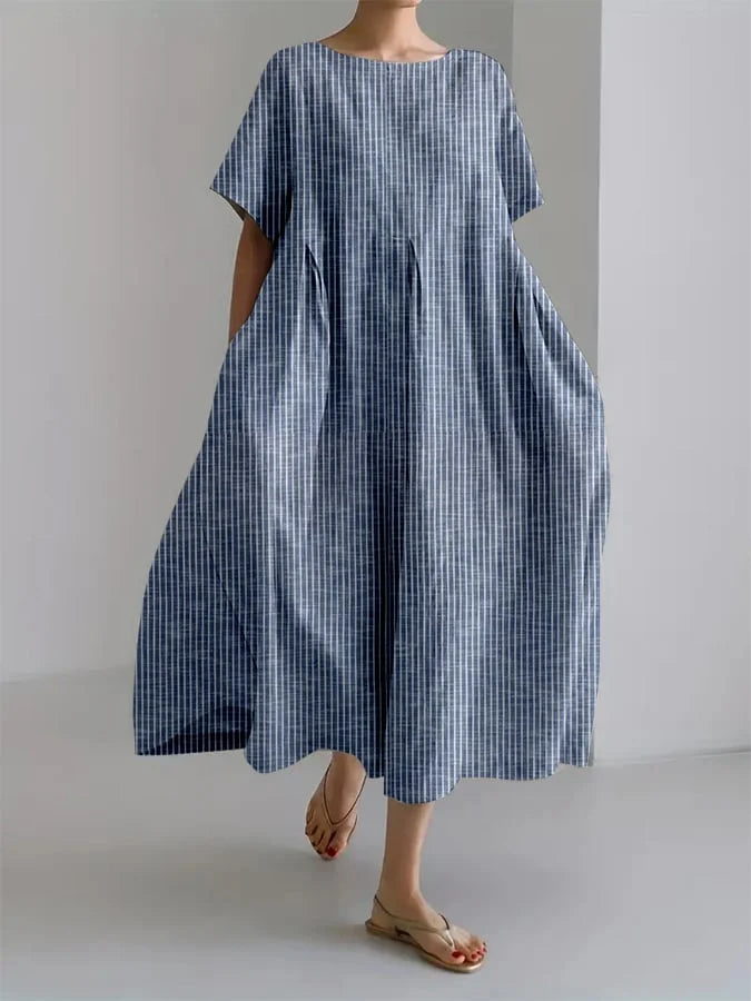ELEANOR - RETROGESTRIPTES LOCKERES KLEID