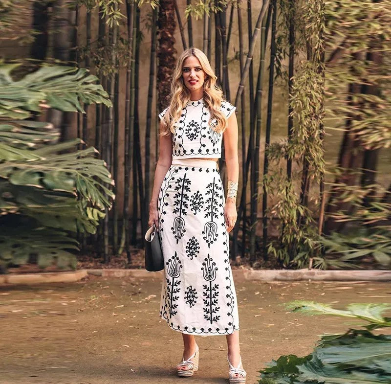 Camilla™ | Elegantes Bedrucktes Set