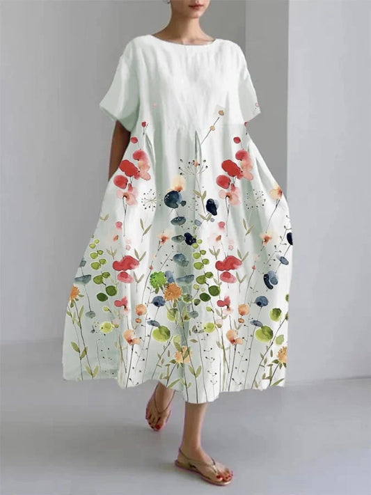 AMELIA - LÄSSIGES FRÜHLINGSBLUMENKLEID