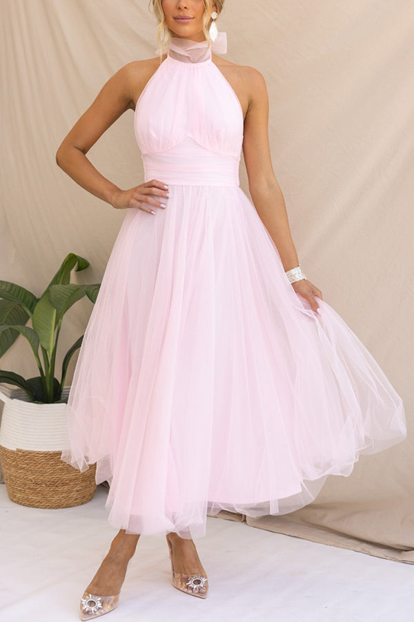 Rose - Kleid mit langem Rock