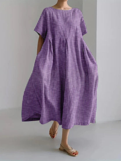 ELEANOR - RETROGESTRIPTES LOCKERES KLEID