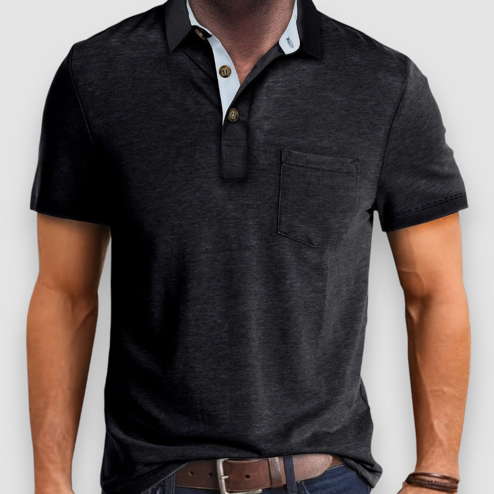 Riven | Button Up Polo Shirt