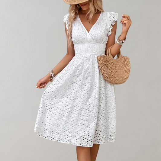 Lisa - Elegantes Sommerkleid mit Rüschen