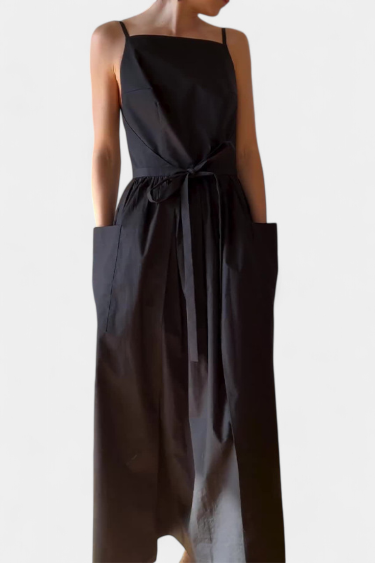 SERENA | Langes Kleid mit Verstellbaren Bändern für einen Romantischen Look und Sommerlichen Komfort