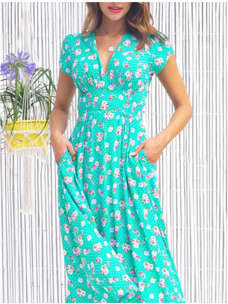 Fienna – Midi-Kleid mit Knöpfen