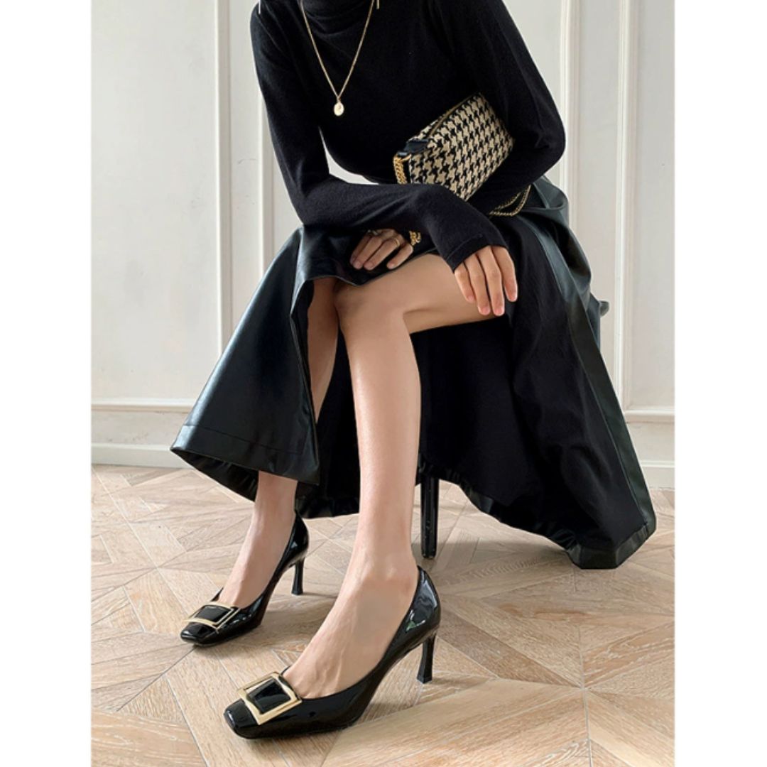 Narella™ | Elegante Sandalen mit mittelhohem Absatz und quadrater Spitze