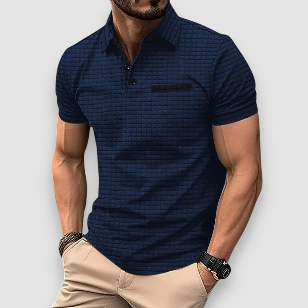 Lumier | Patterned Polo Shirt