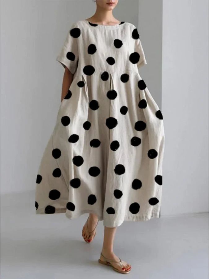 LUNA - POLKA DOT FREIZEITKLEID