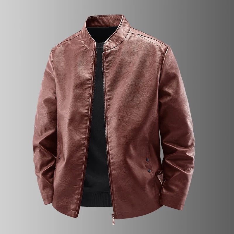 Marek™ | Leder Motorradjacke