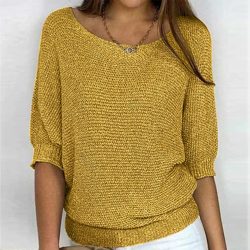 Nyssa - Damen lässiger Strickpullover