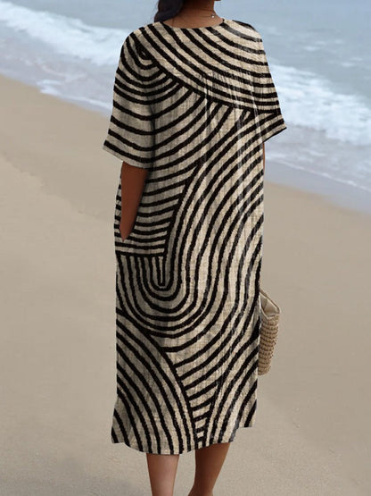 Jinte | Grafisches Kleid - Limitierte Auflage